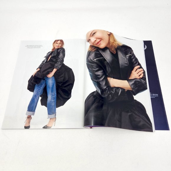 HARPER'S BAZAAR Magazine April 2022 Issue Jeans RENEE ZELLWEGER Reinvention - Picture 5 of 11